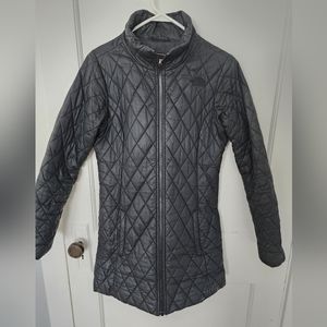 NorthFace black lightweight quilted coat
